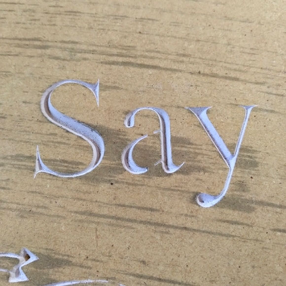 🎁"Say Grace" is Etched in a Beautiful Purple. Handmade, Wood Wall Plaque. - Picture 3 of 10